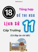 Tổng hợp 18 đề thi HSG Lịch sử Lớp 11 cấp Trường (Có đáp án chi tiết)